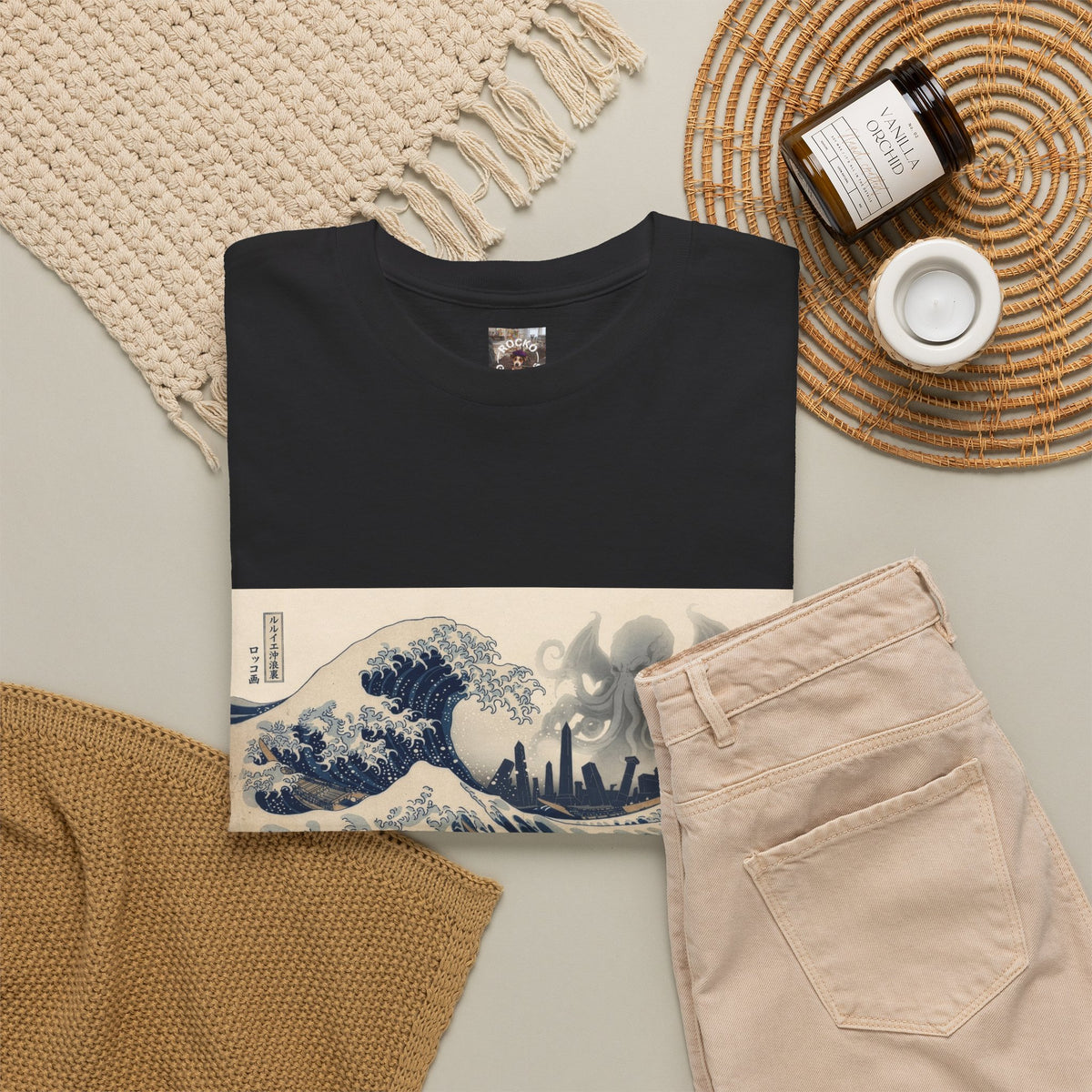 The Great Wave off R’lyeh — Ukiyo-e Cthulhu Graphic Tee