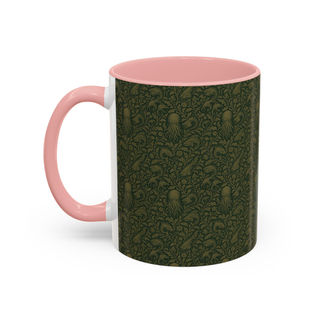 Two-Tone Accent Ceramic Mug — Graphic Print Coffee Cup (11oz & 15oz)