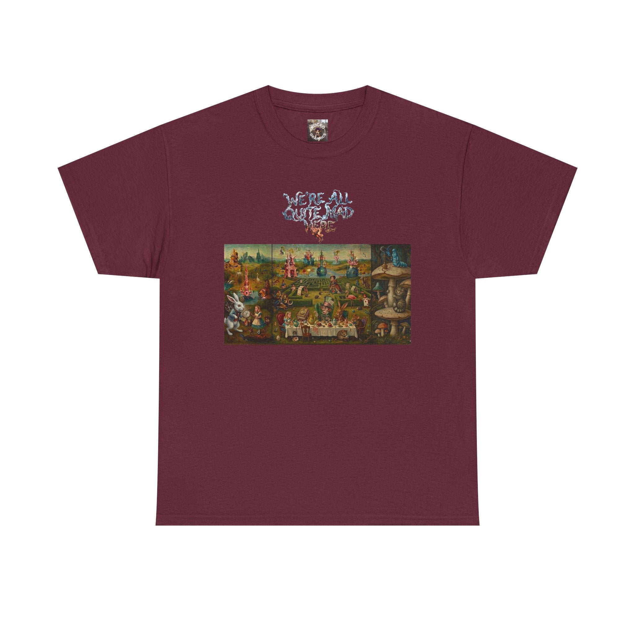 Alice in Wonderland Parody Tee — Garden of Earthly Delights Artwork