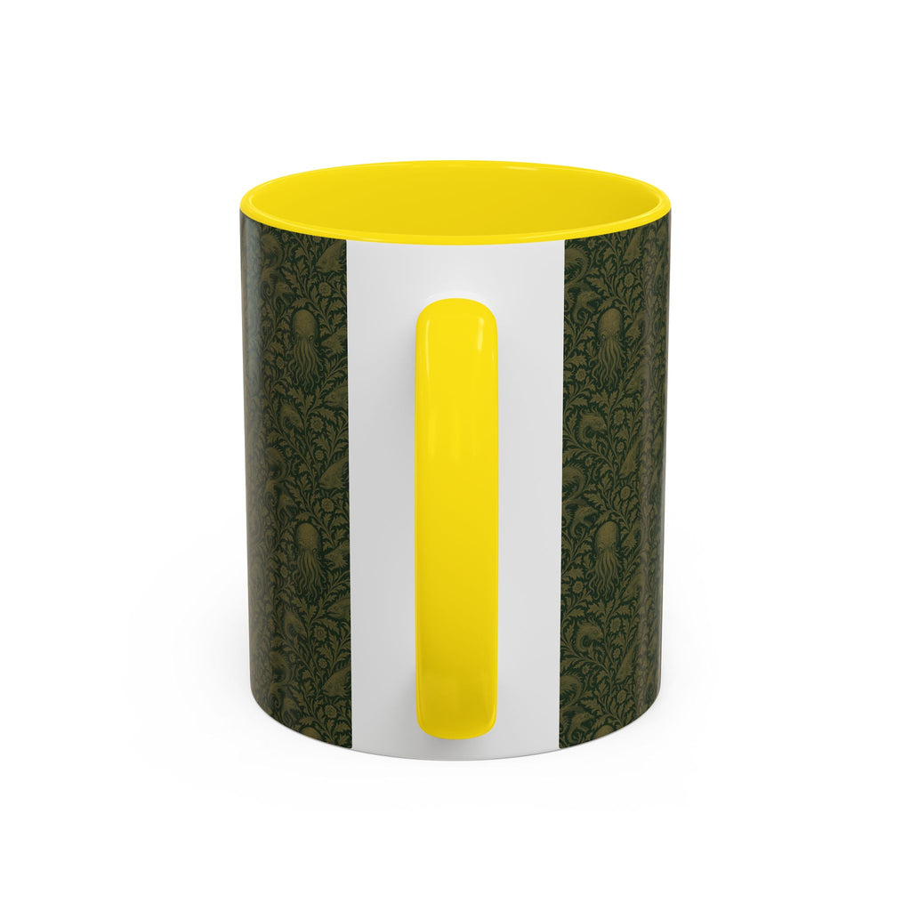 Two-Tone Accent Ceramic Mug — Graphic Print Coffee Cup (11oz & 15oz)