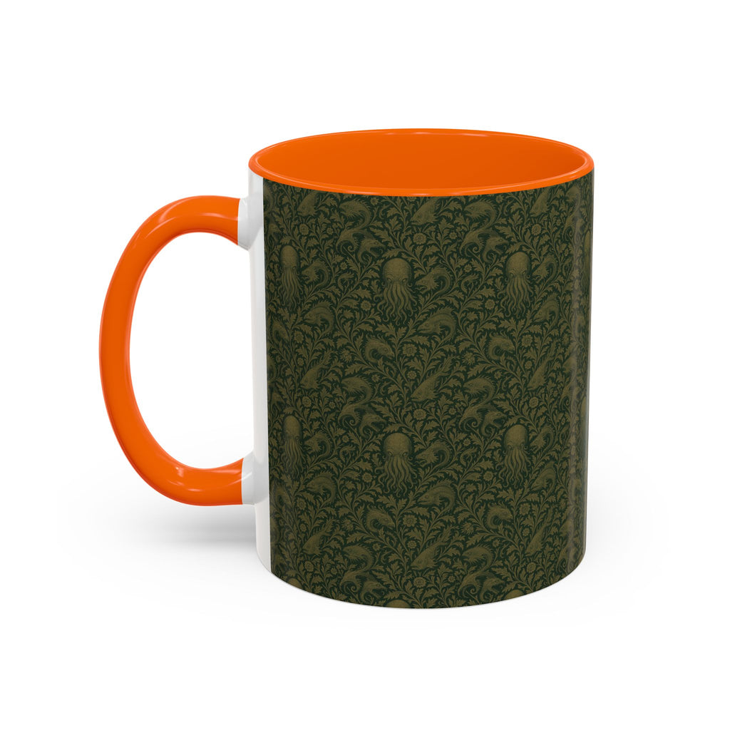 Two-Tone Accent Ceramic Mug — Graphic Print Coffee Cup (11oz & 15oz)