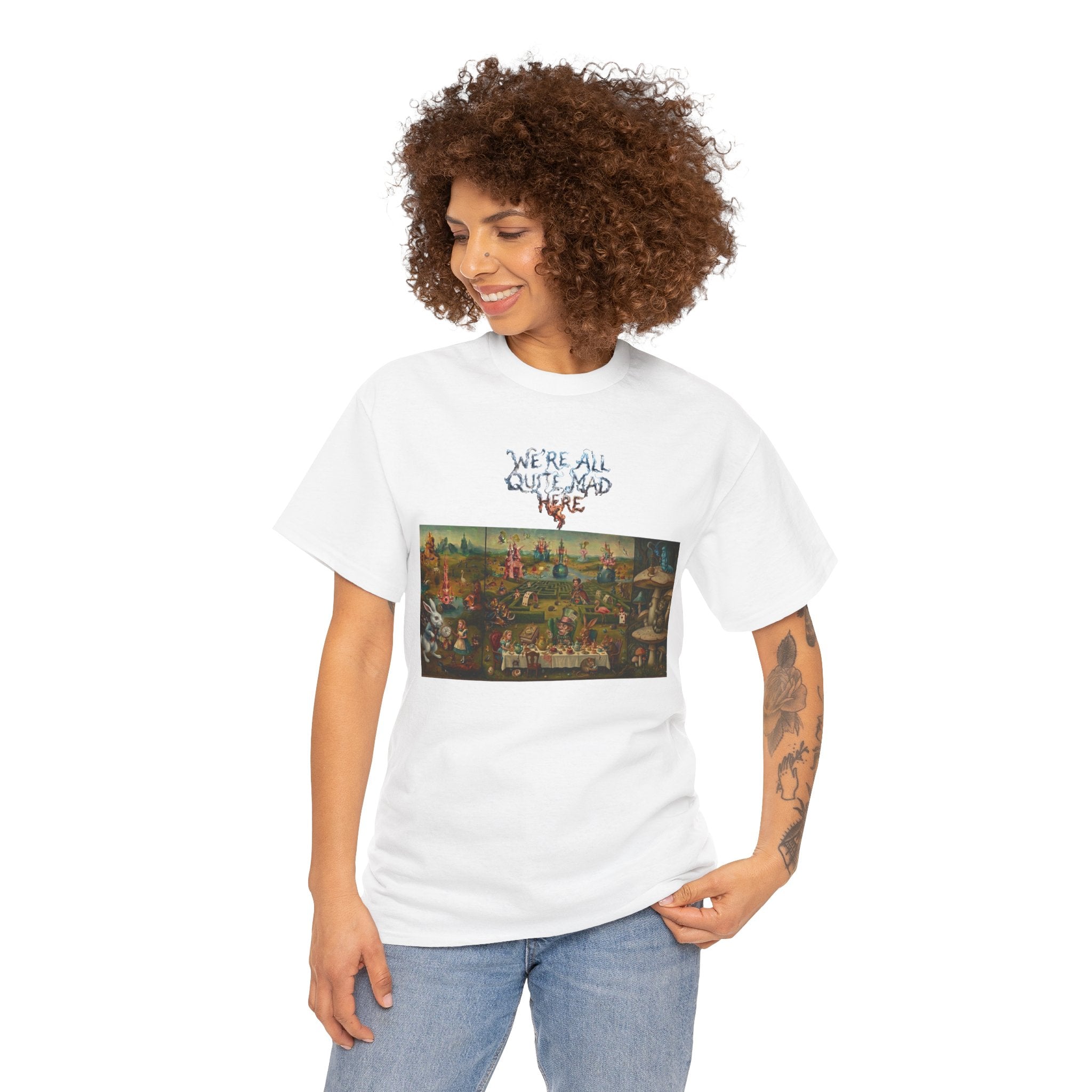 Alice in Wonderland Parody Tee — Garden of Earthly Delights Artwork