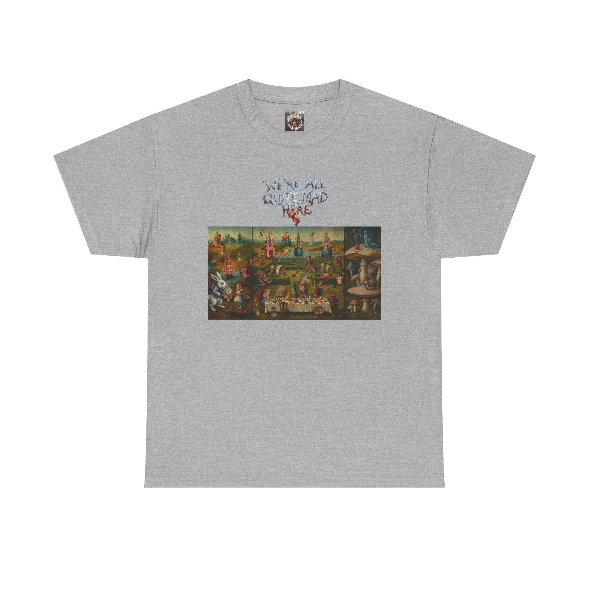 Alice in Wonderland Parody Tee — Garden of Earthly Delights Artwork