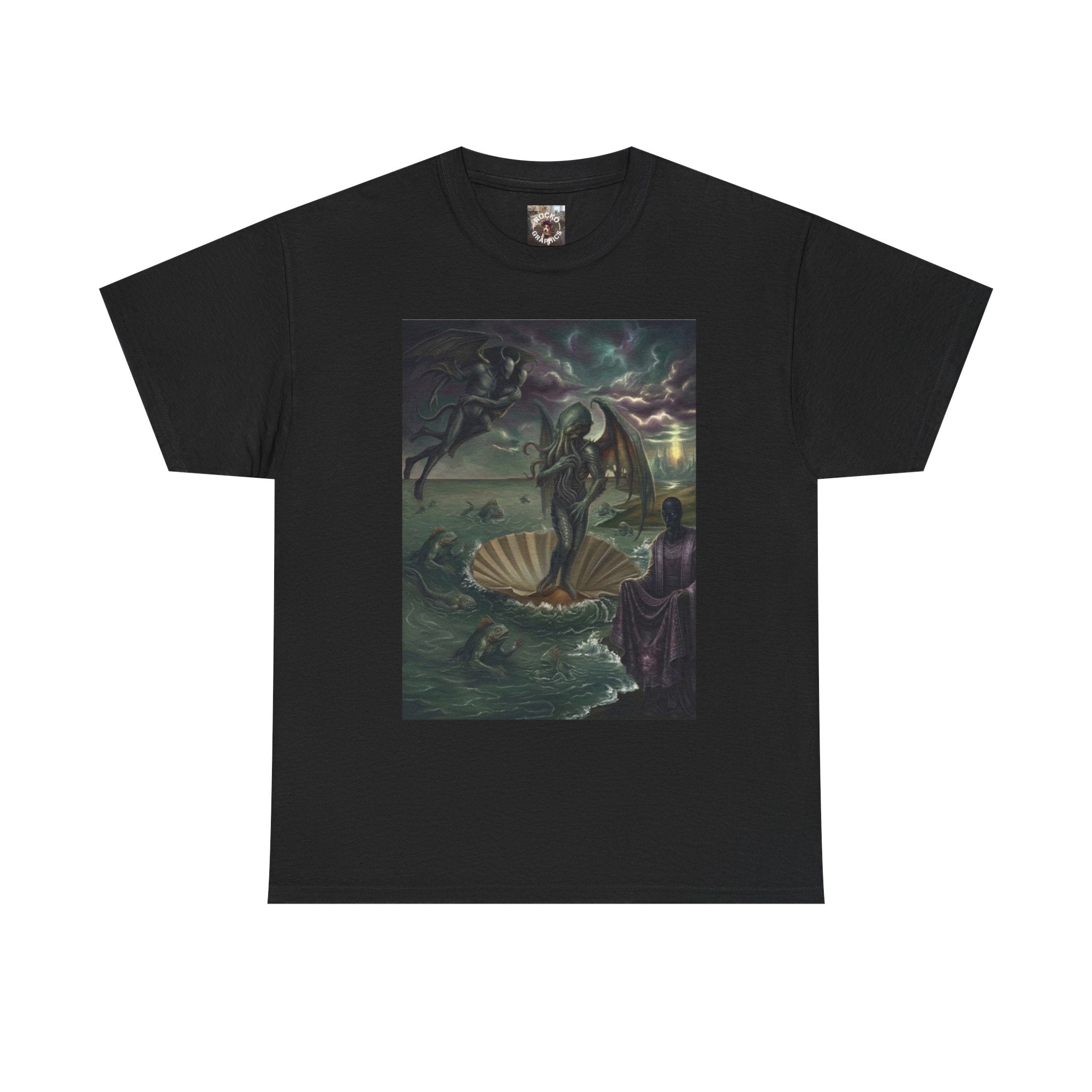 Cthulhu Anadyomene T-Shirt — Lovecraft Birth of Venus Parody Graphic Tee
