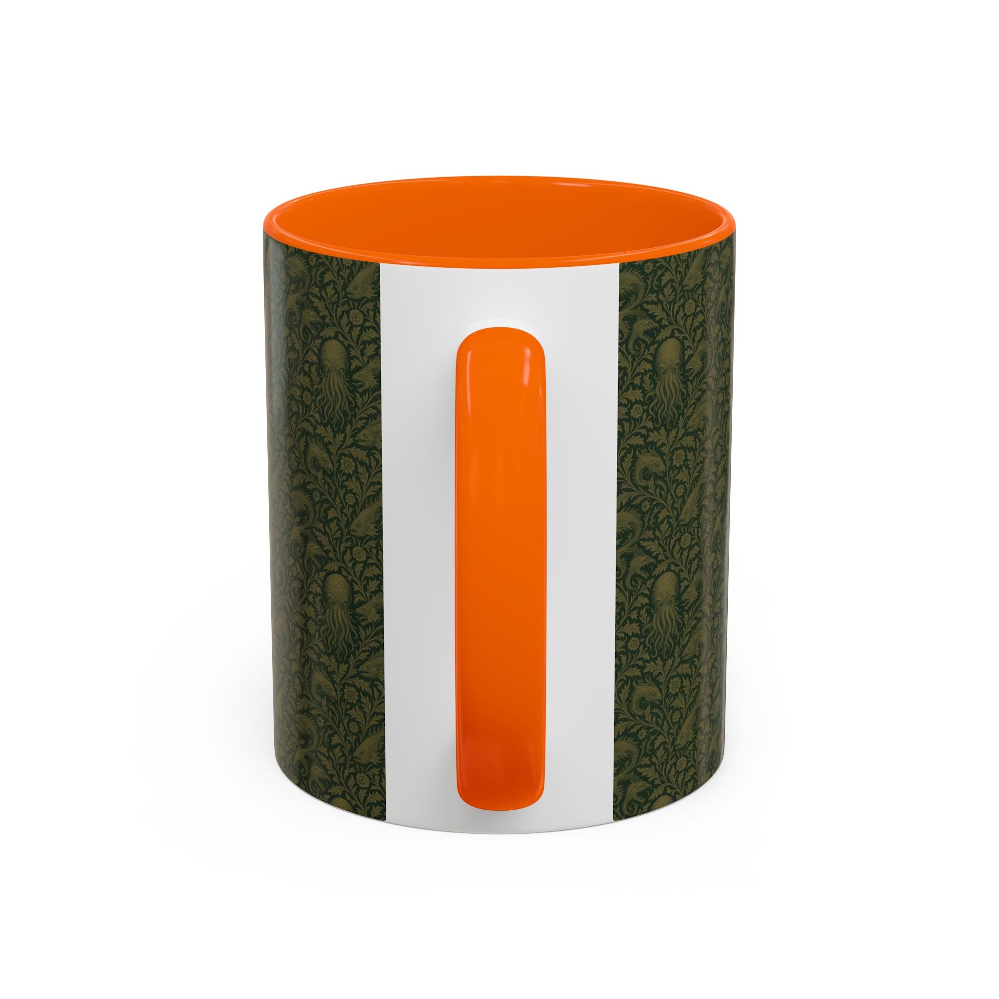 Two-Tone Accent Ceramic Mug — Graphic Print Coffee Cup (11oz & 15oz)