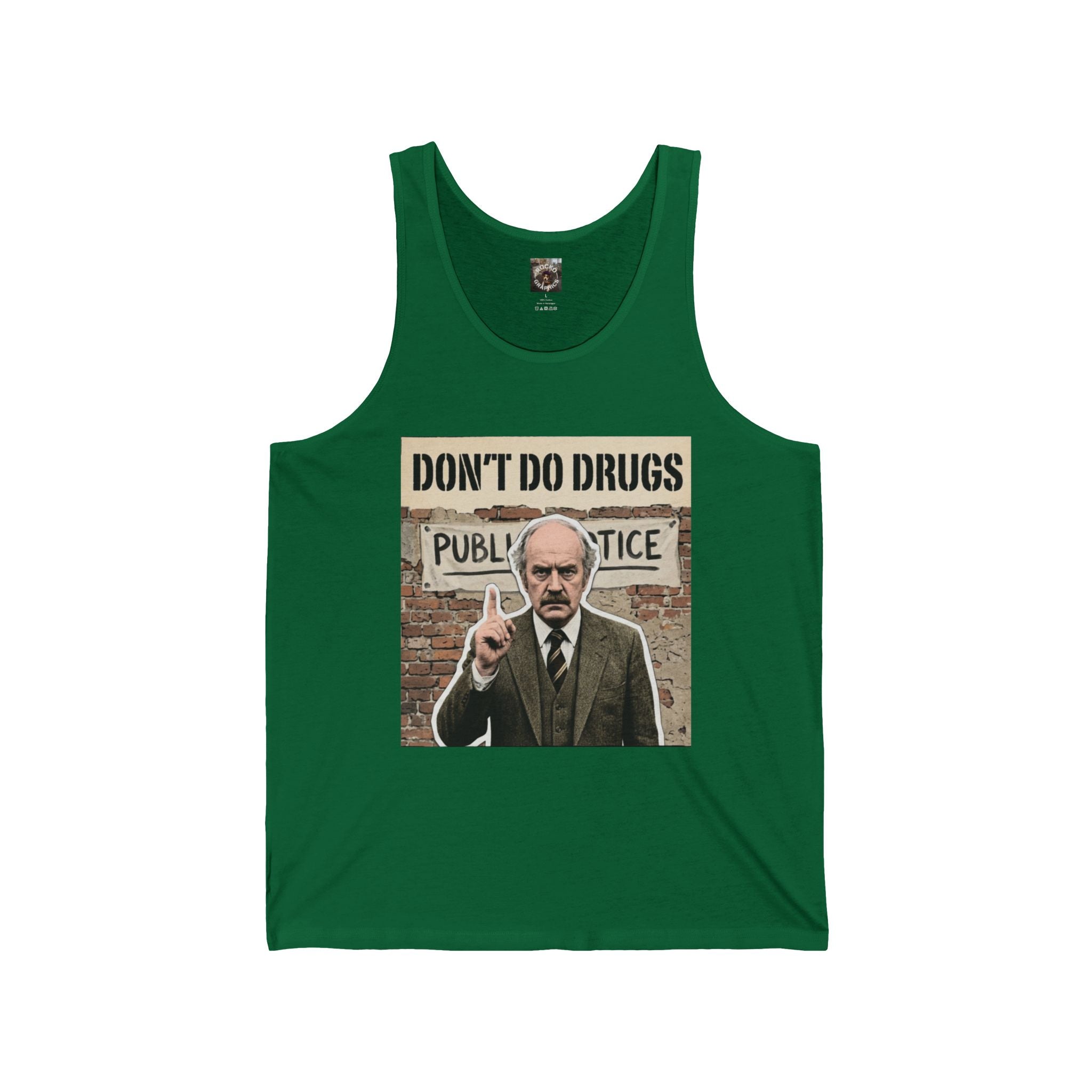Don’t Do Drugs Tank Top — Retro Public Service Poster Design