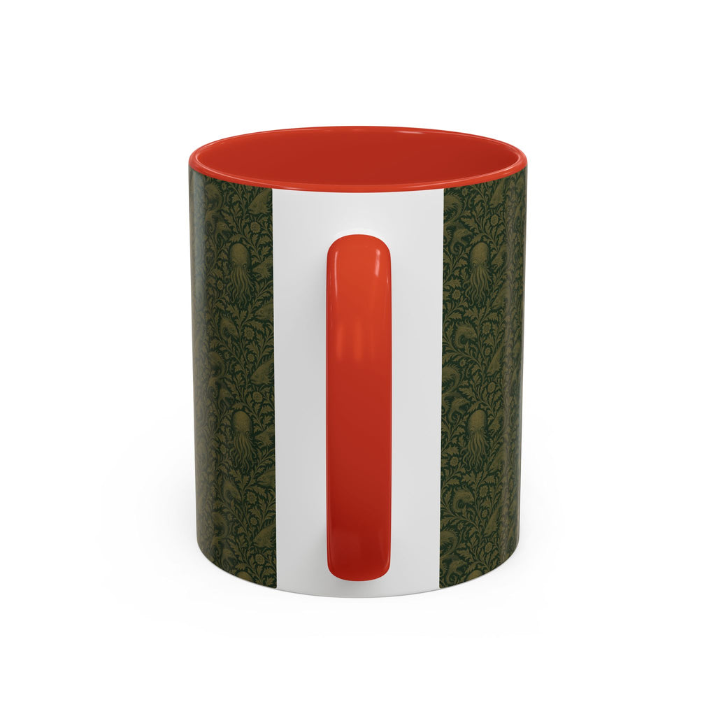 Two-Tone Accent Ceramic Mug — Graphic Print Coffee Cup (11oz & 15oz)