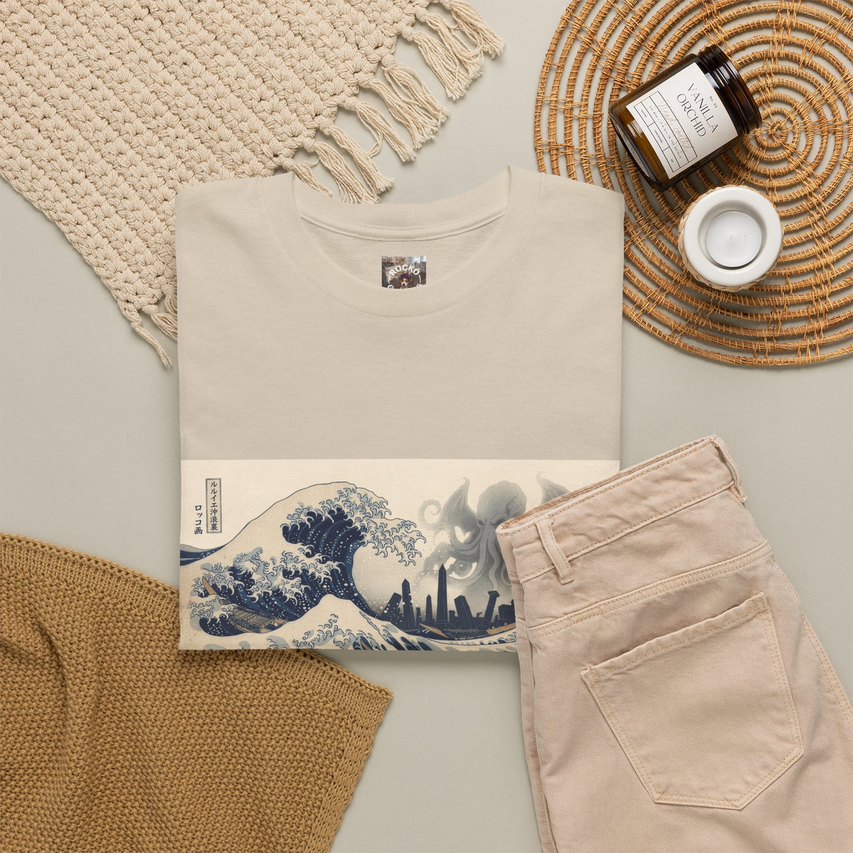 The Great Wave off R’lyeh — Ukiyo-e Cthulhu Graphic Tee