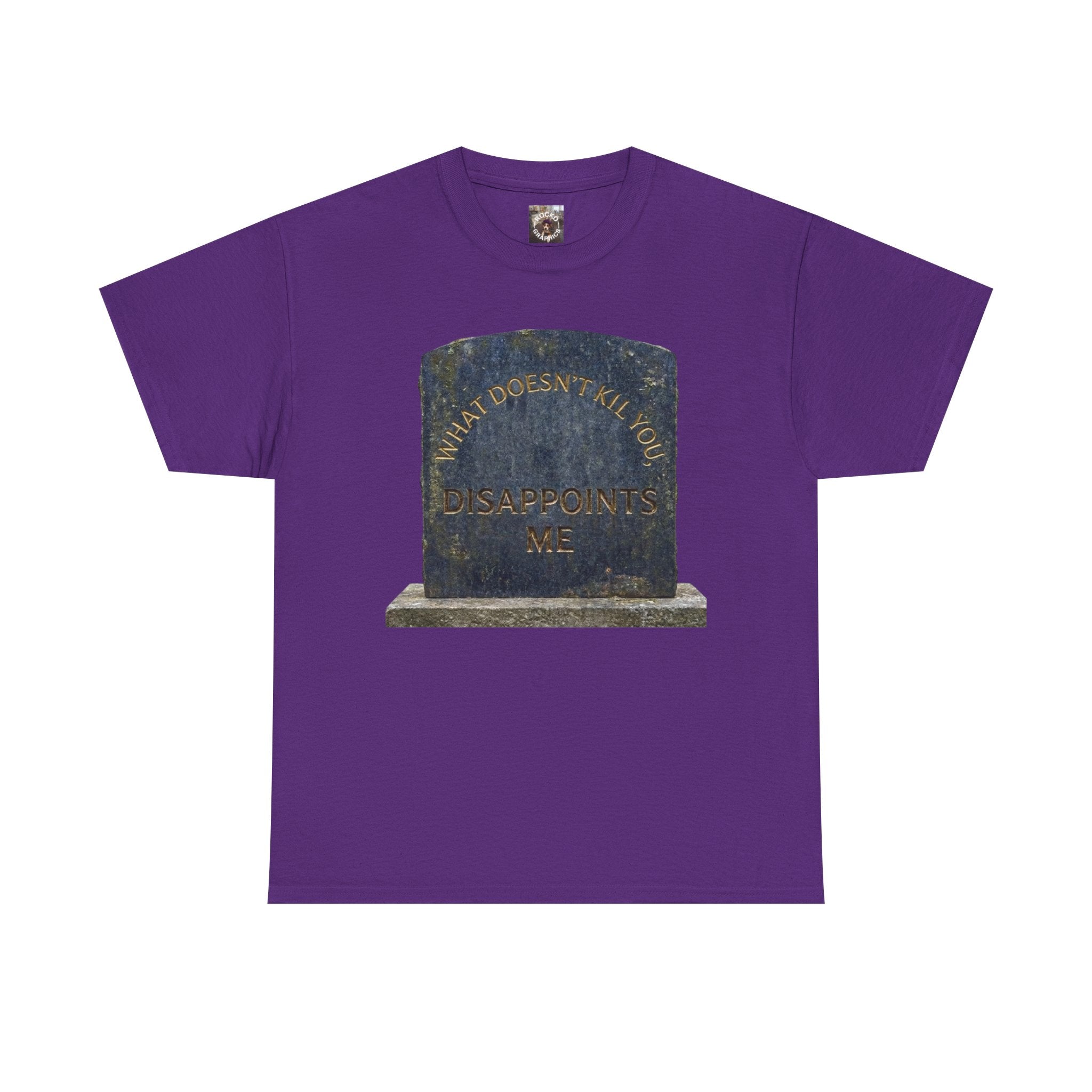 Tombstone Graphic T-Shirt — Dark Humor Deadpan Funny Tee