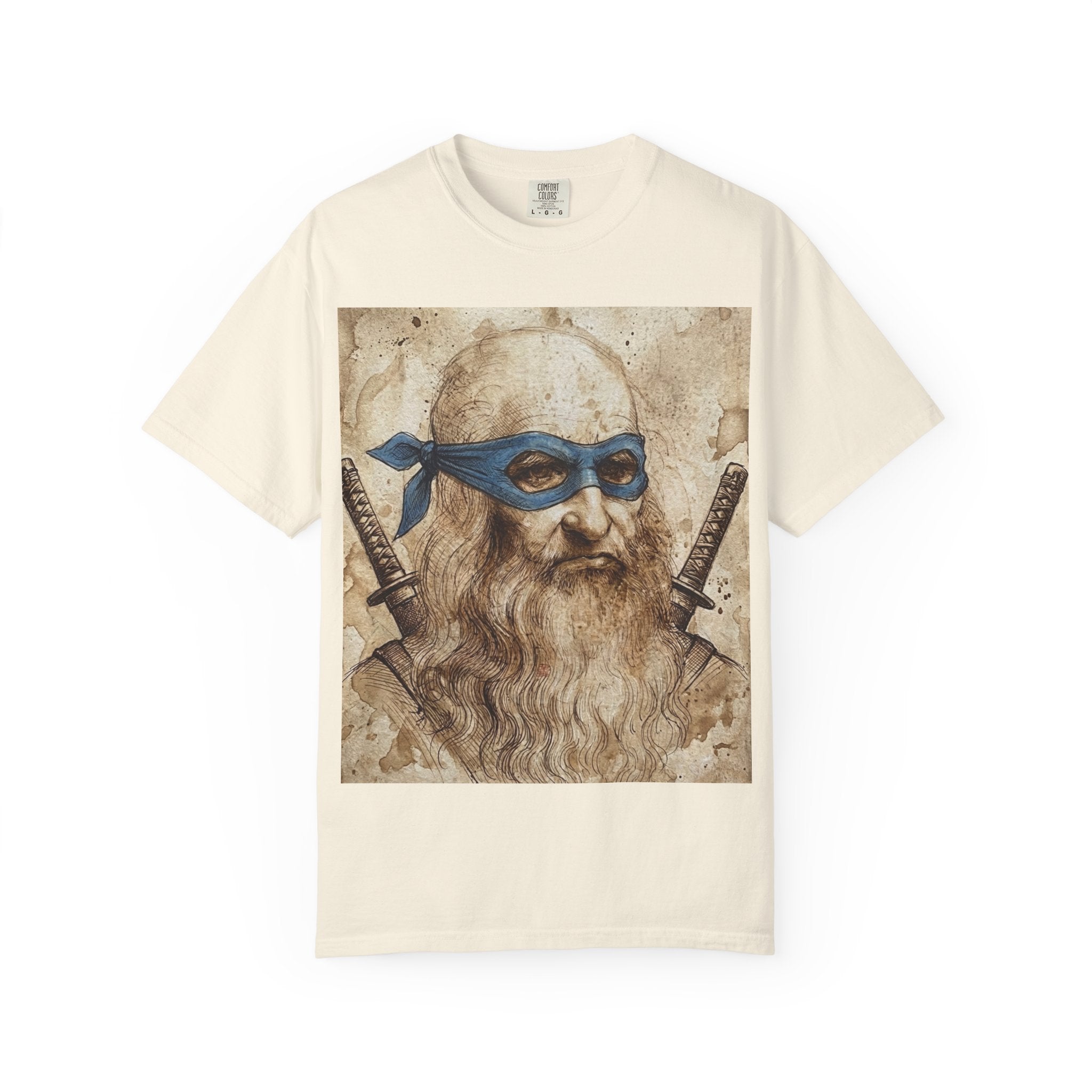 Leonardo da Vinci Ninja T-Shirt — Renaissance Art Parody Samurai Tee