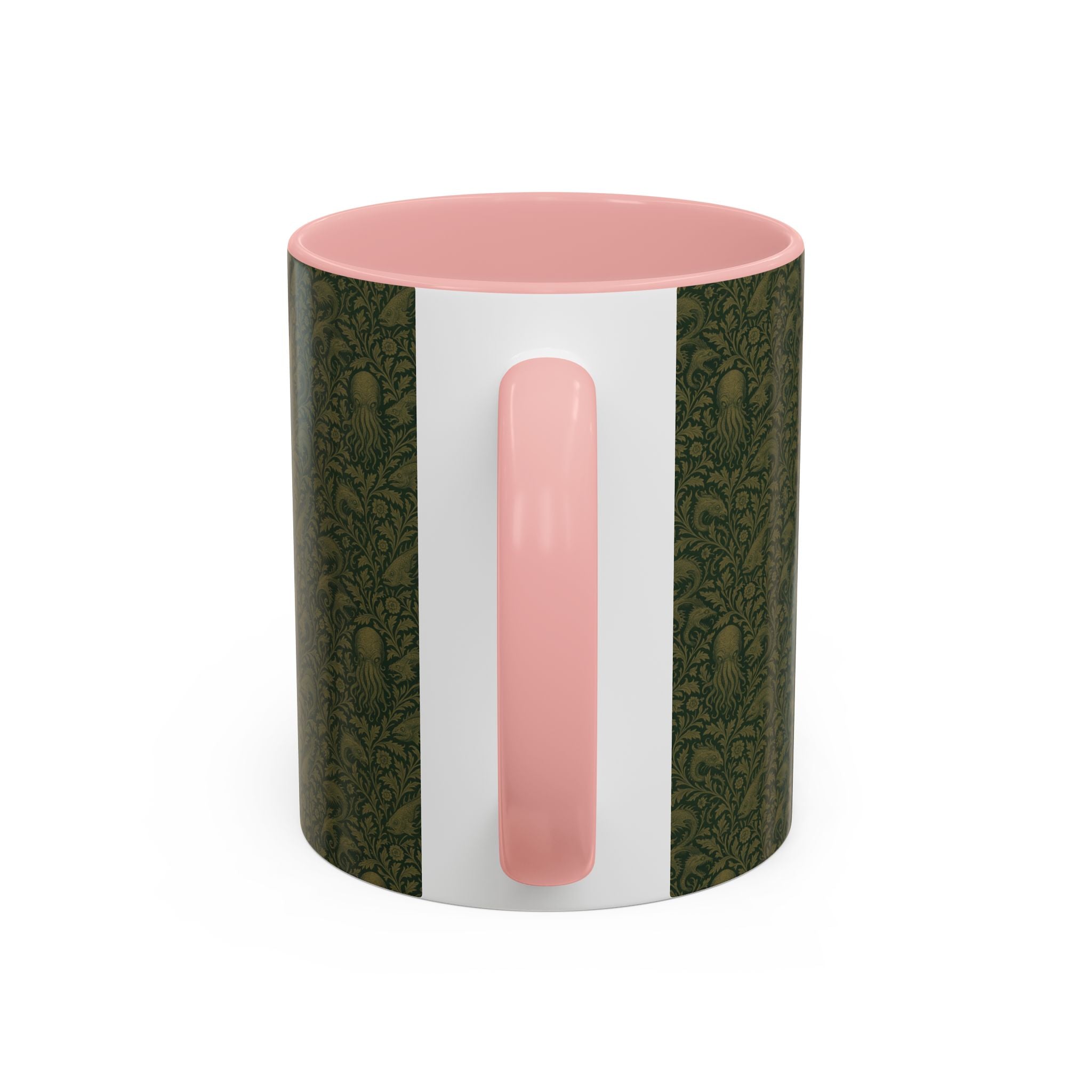 Two-Tone Accent Ceramic Mug — Graphic Print Coffee Cup (11oz & 15oz)