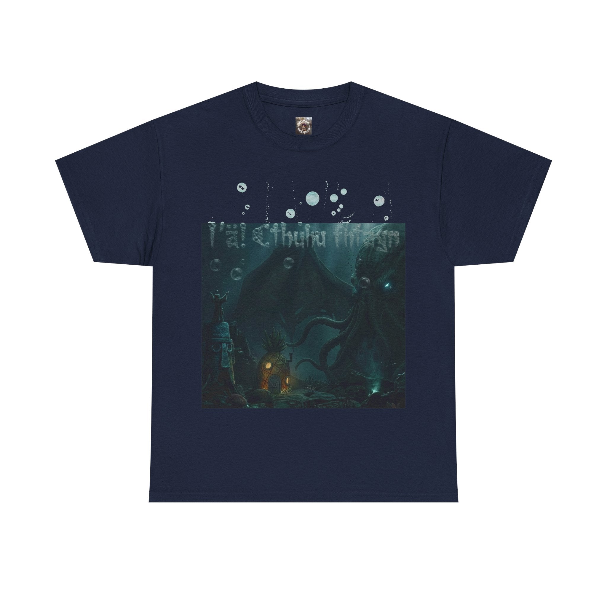 Cthulhu's Neighborhood T-Shirt — R'lyeh Underwater Dark Fantasy Graphic Tee